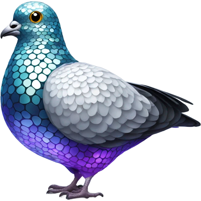 Disco ball pigeon  emoji