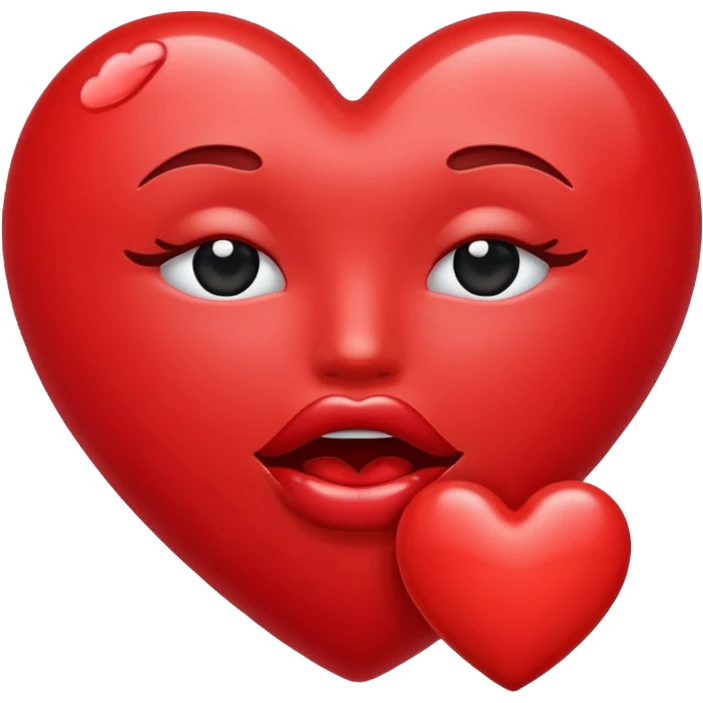 Heart shaped kiss emojis emoji