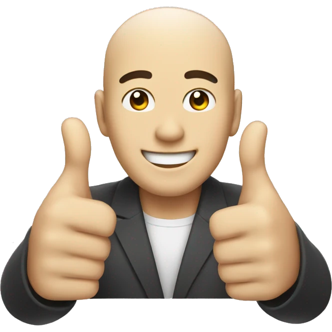Smiling Japan man showing thumbs up  emoji