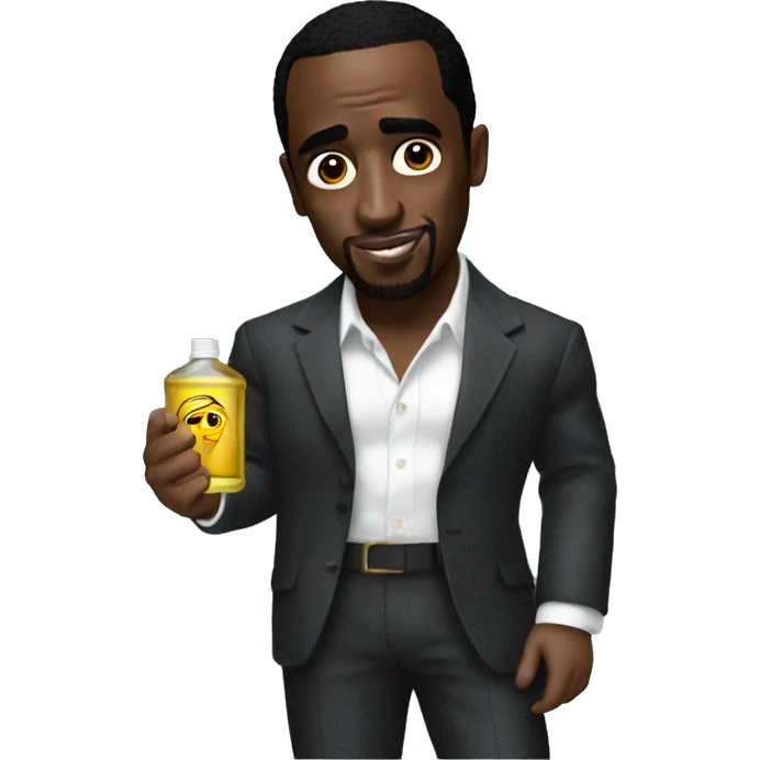 P diddy holding oil emoji