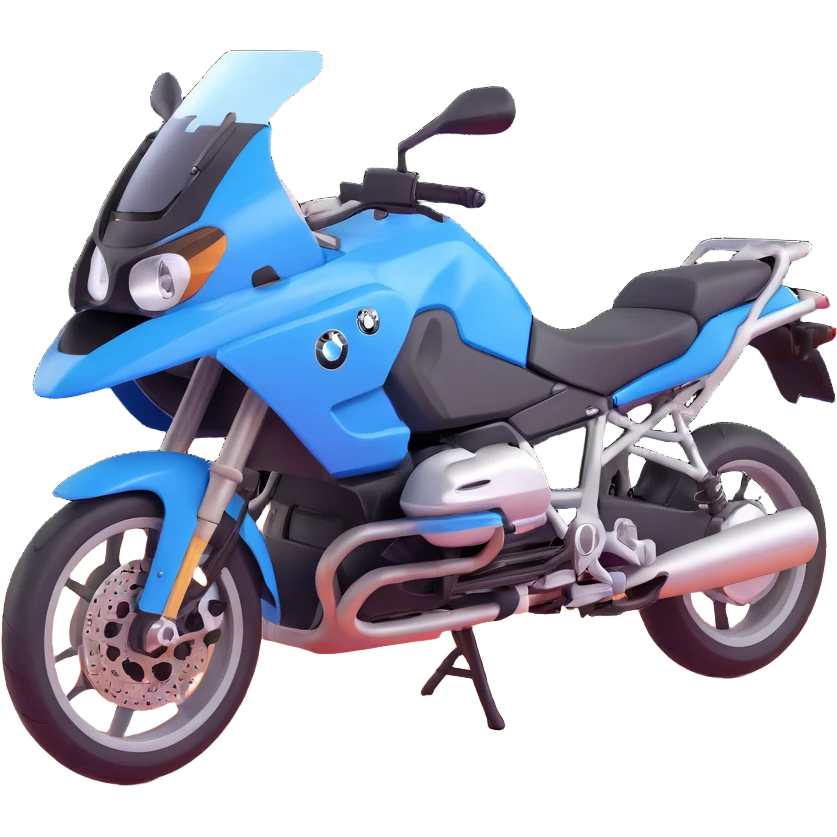 blue BMW motorcycle emoji