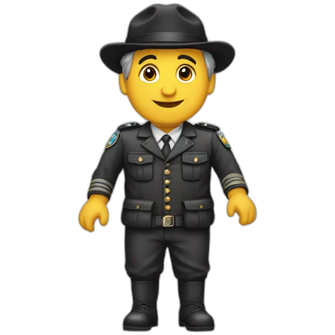 Un homme allemand qui fait un salut de droite emoji