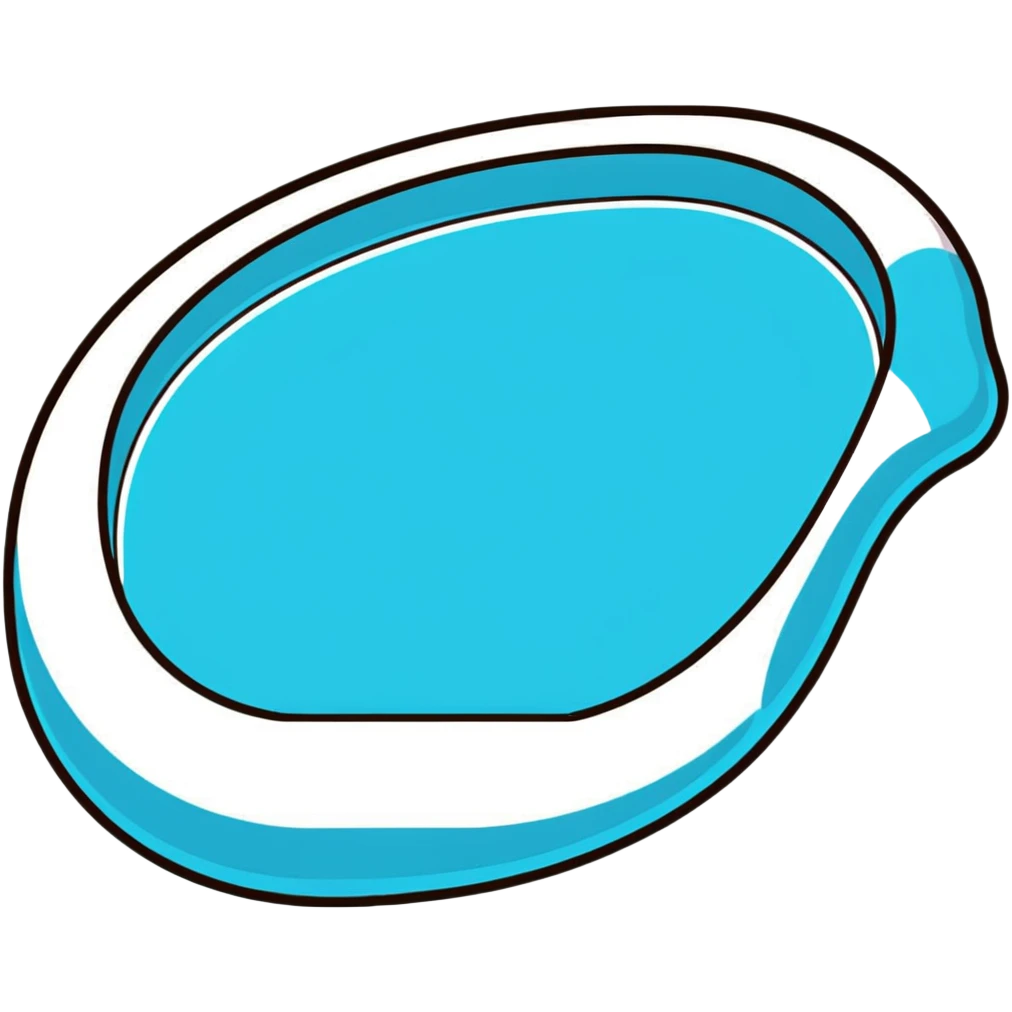 inflated swimming pool floaty emoji
