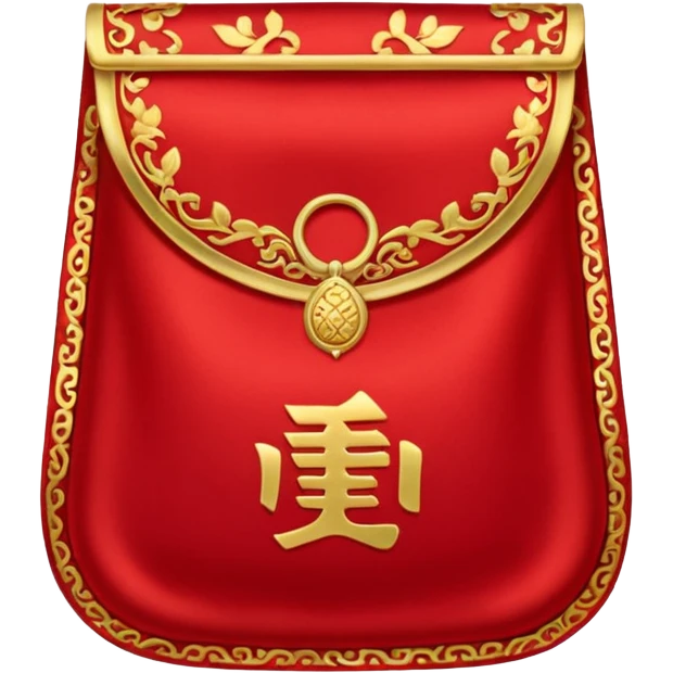 福 a red pocket with Chinese characters on it emoji
