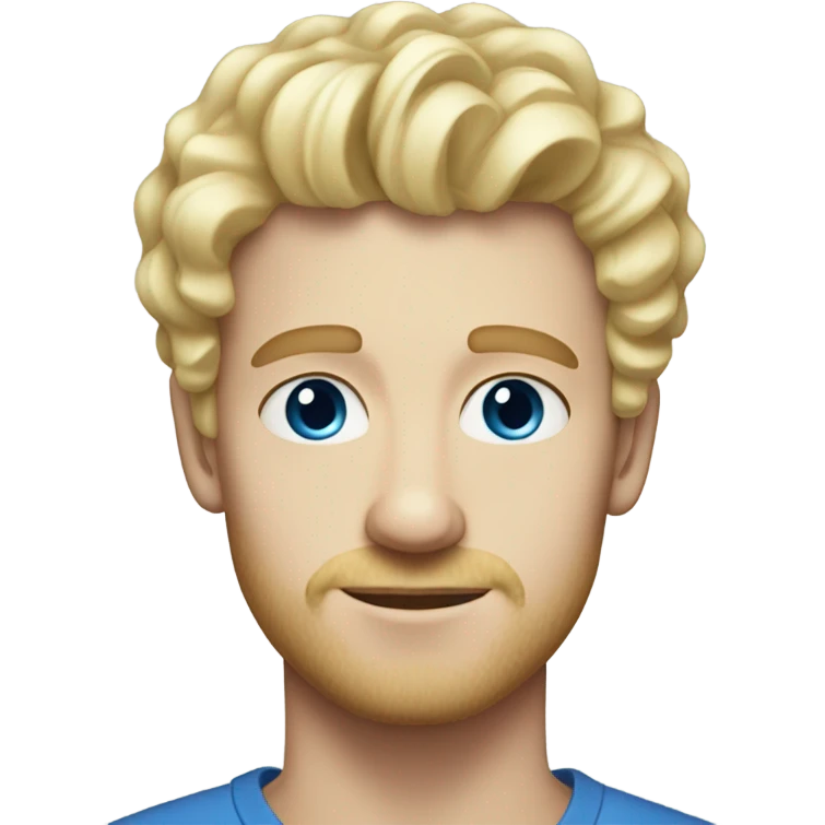 light curl blonde 30yo man blue eyed pale skin emoji