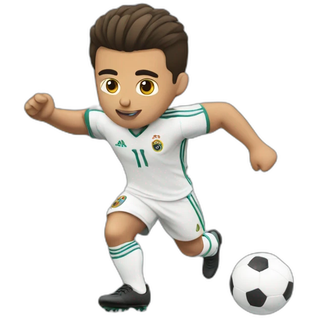 Cristiano playing football  emoji
