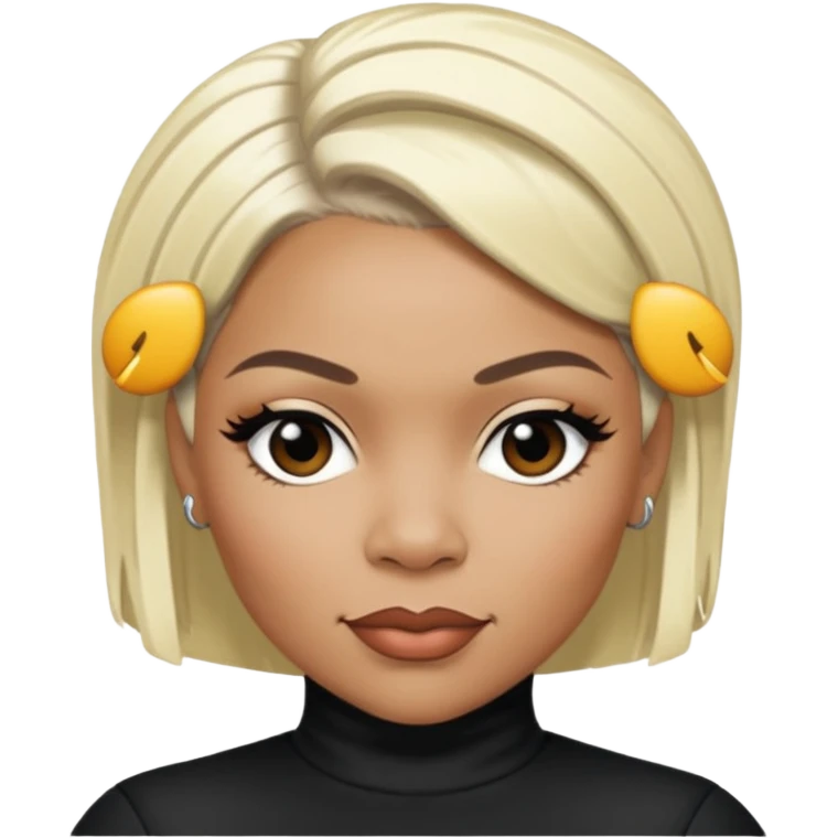 Tionne T-Boz Watkins with short platinum blonde hair emoji
