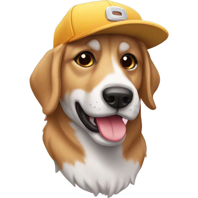 Perro con gorra emoji