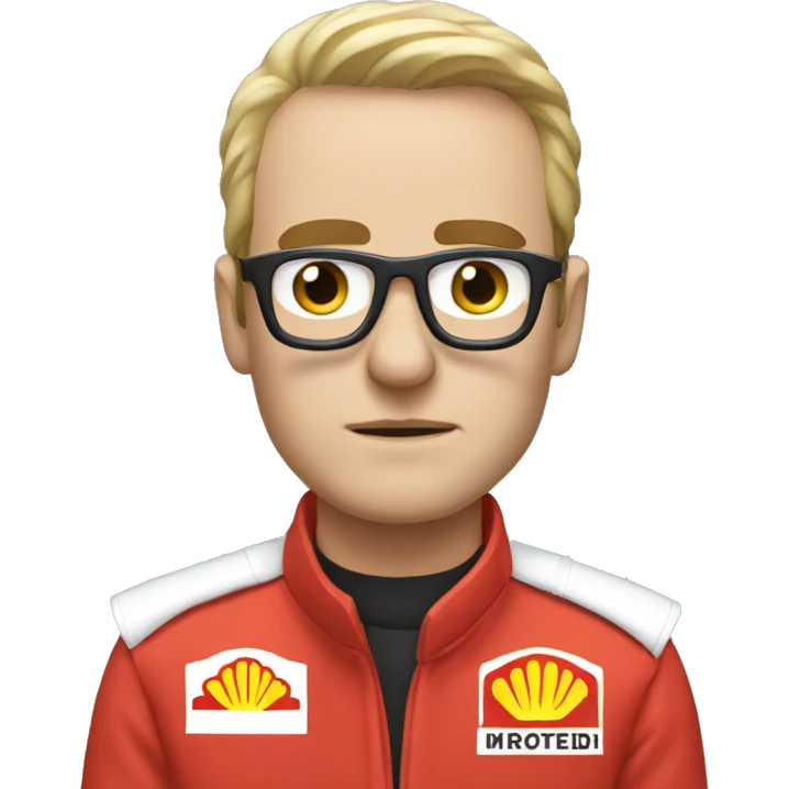 lack man driving F1 car emoji