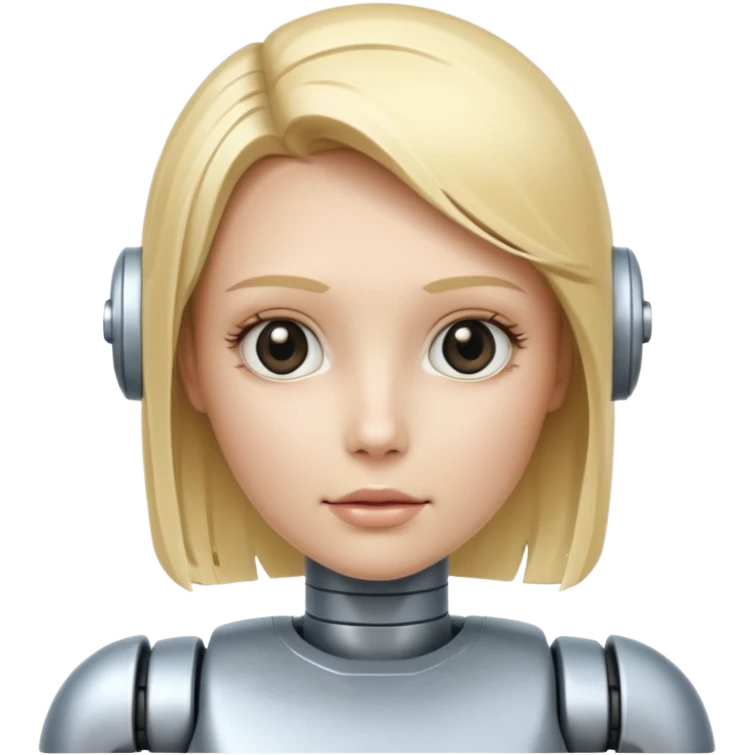 blonde robot emoji