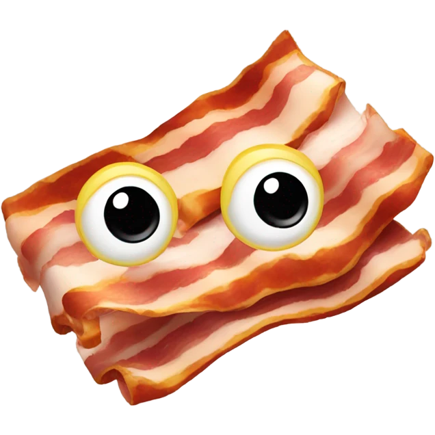 Bacon with face emoji