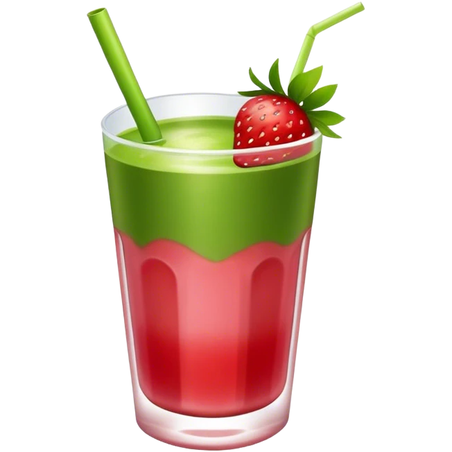 Strawberry matcha  emoji