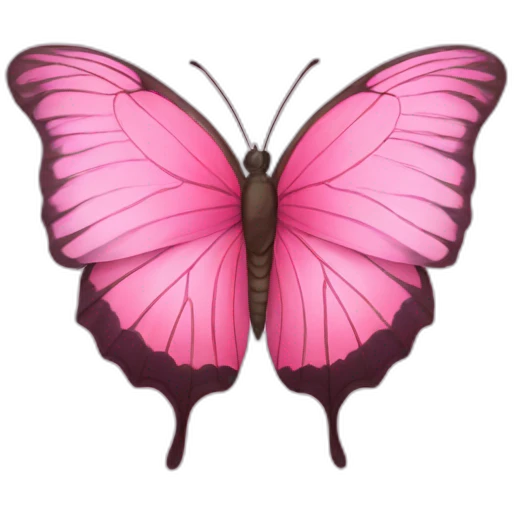 butterfly pink emoji