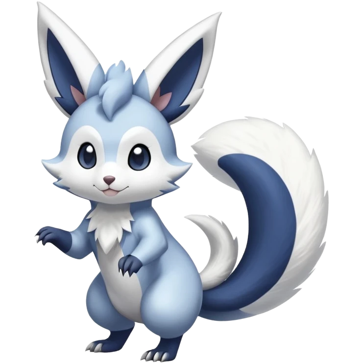 Shiny Furret-Minccino-Meowstic-Absol-Zangoose-Hybrid (Full body) emoji