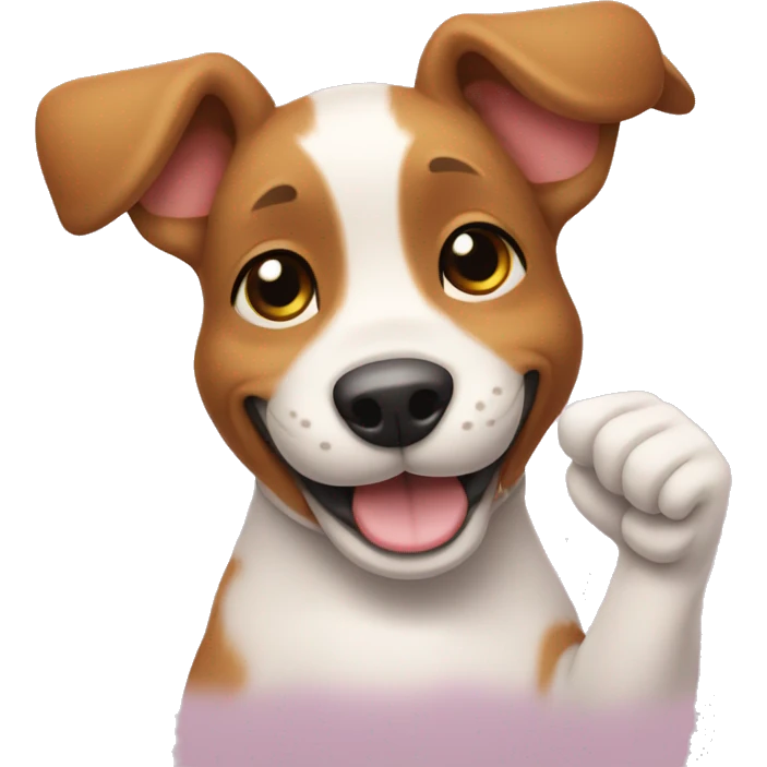 a thumbs-up puppy emoji