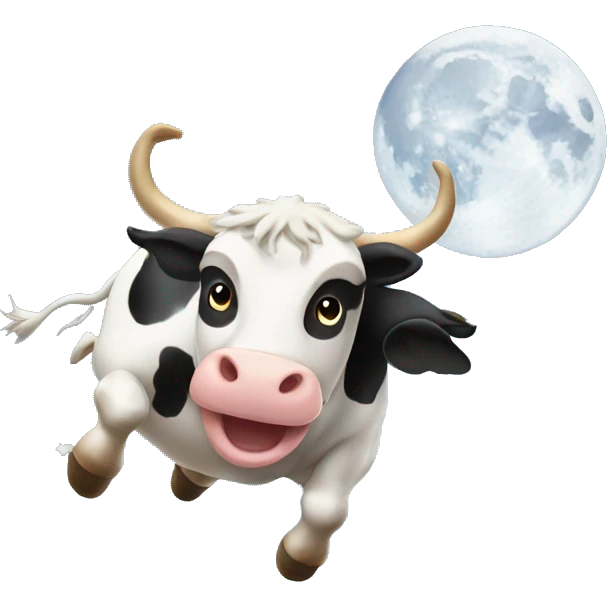 cow jumping over the moon emoji