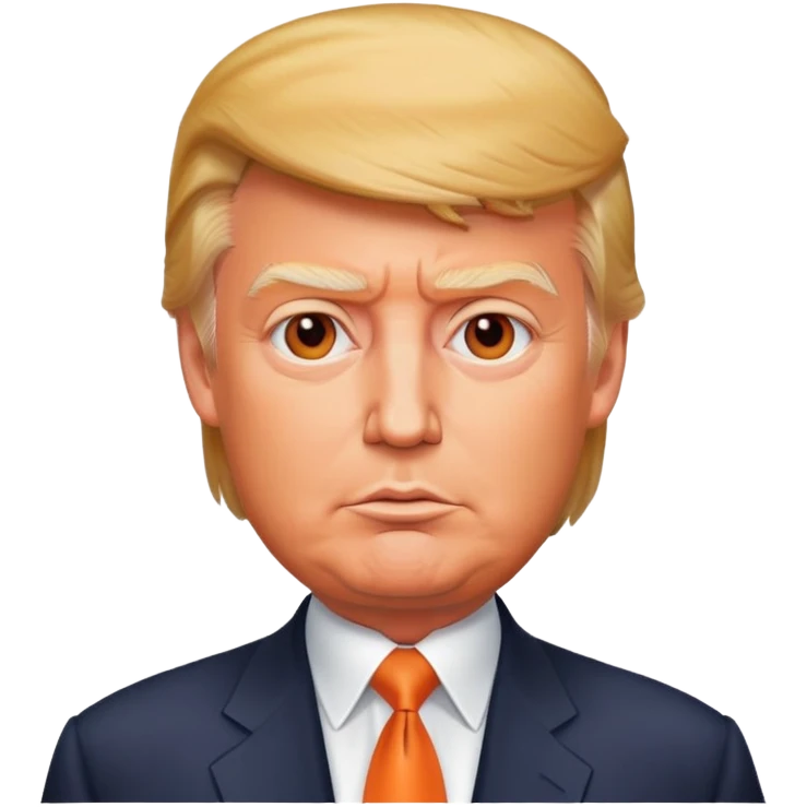 Orange Donald trump emoji