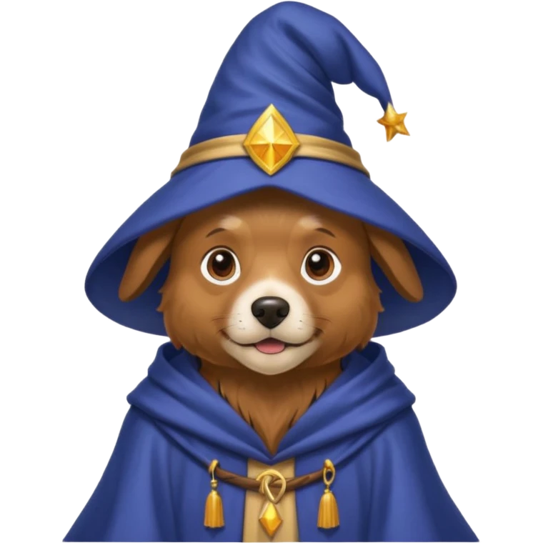 Dog wizard emoji