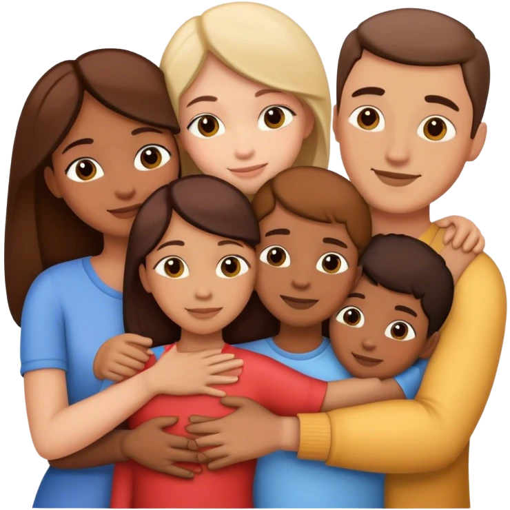 family hugging emoji
