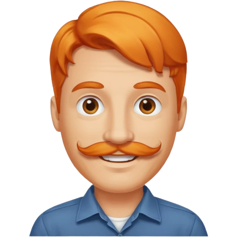 orange-haired mustache man emoji