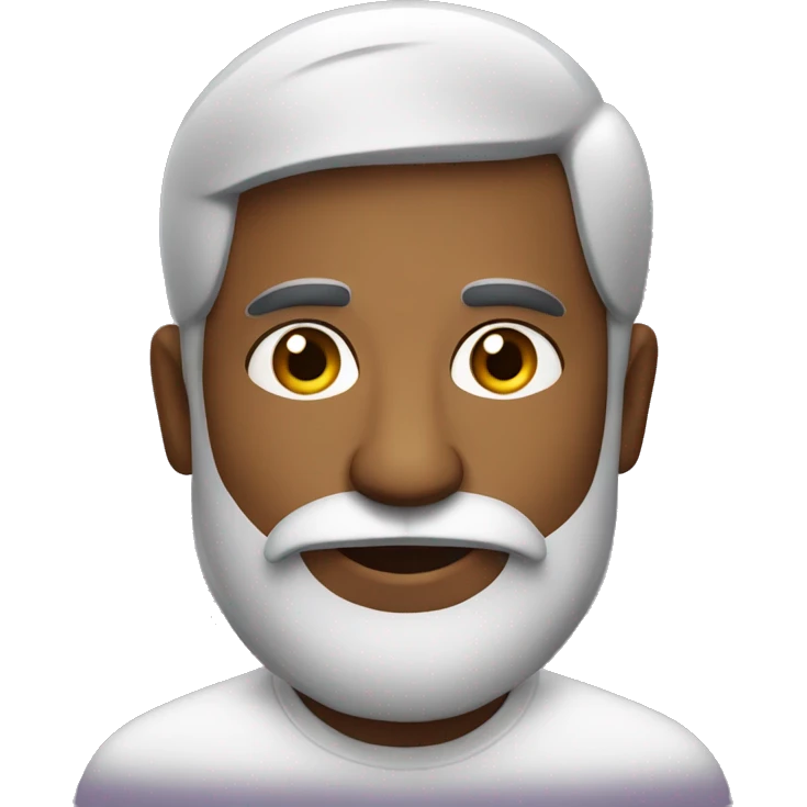 south indian man with a short beard and mustashe  emoji