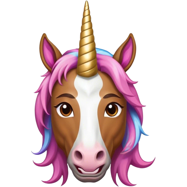 Obama wearing unicorn horn emoji