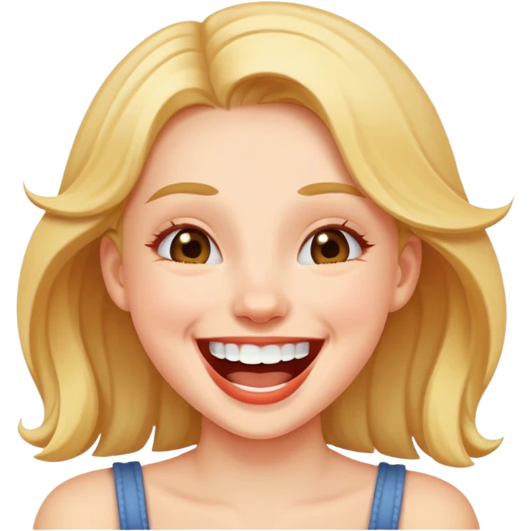 girl laughing emoji