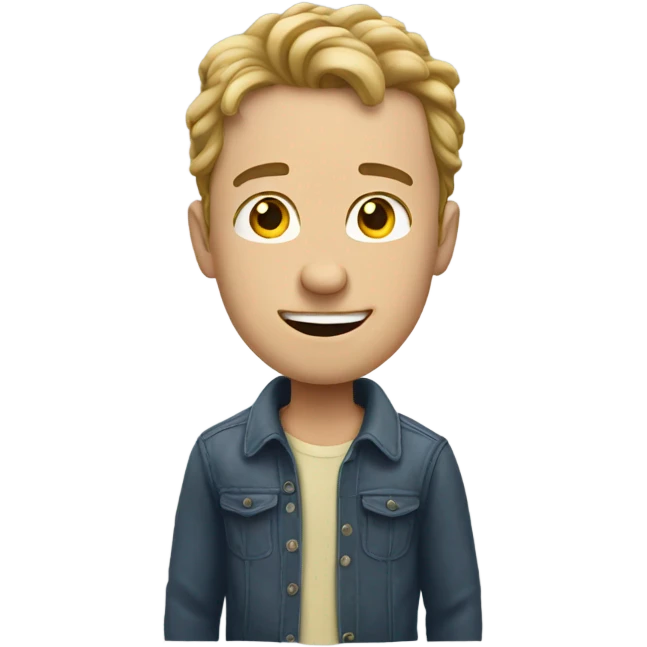 White guy comes home emoji