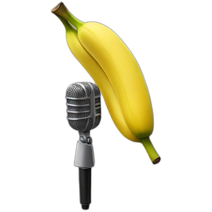 singing bunch of banana emoji