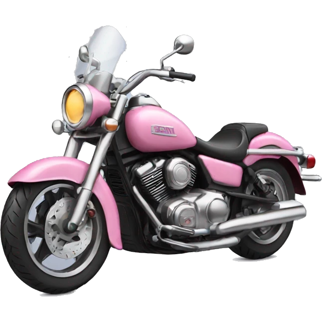 Pink motorcycle emoji