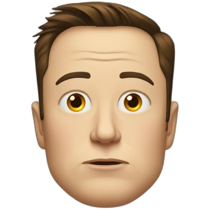 Sad Elon musk emoji