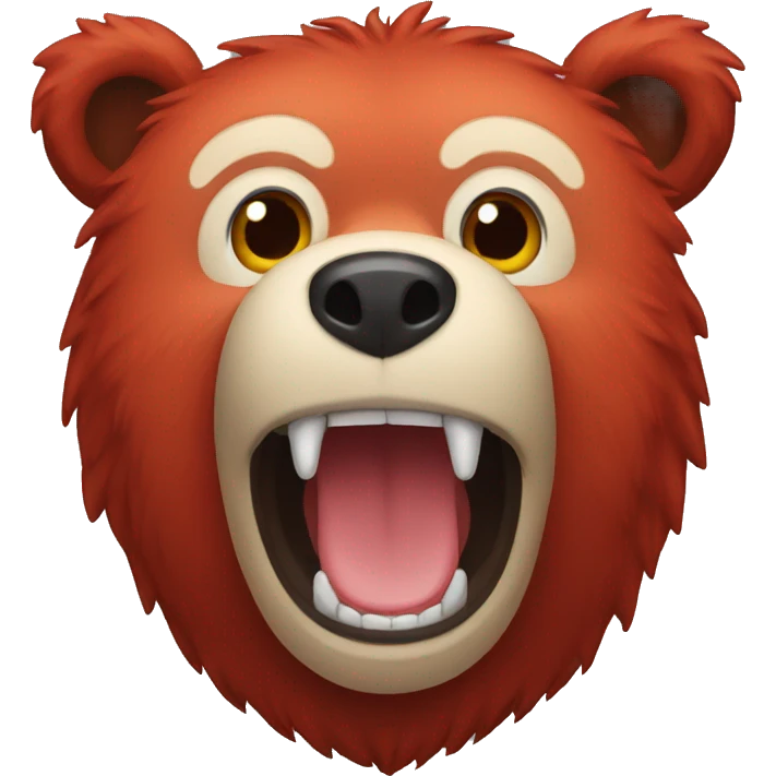 red bear emoji