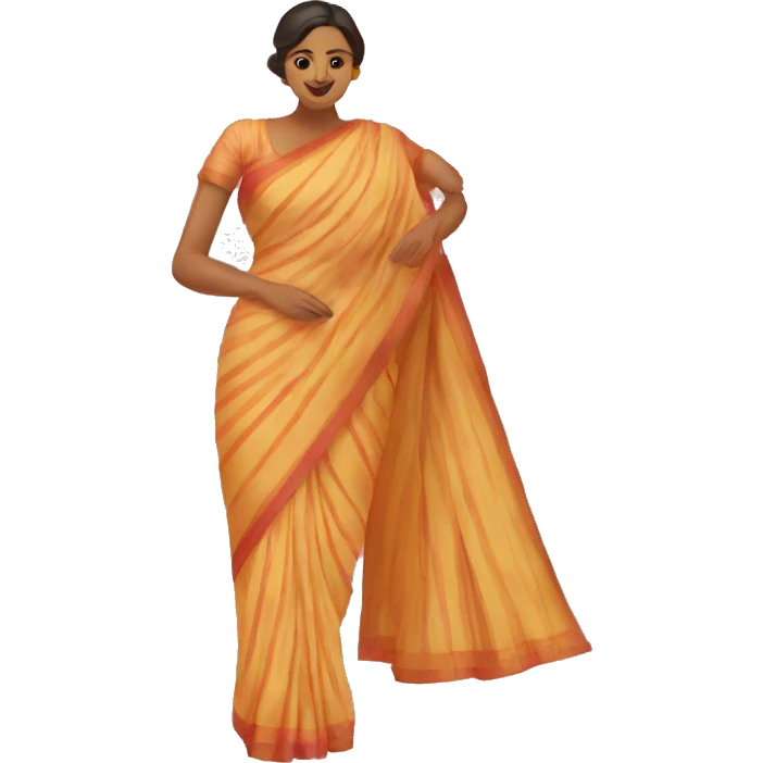 Saree Swirl Emoji emoji