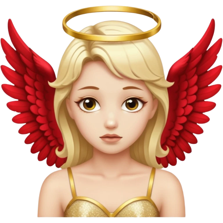 glitter fallen angel emoji