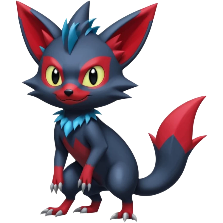 Sneasel-Weavile-Zoroark-Fakémon-hybrid-creature (full body)  emoji