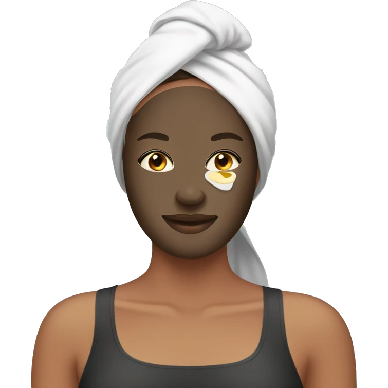 sheet mask self care emoji
