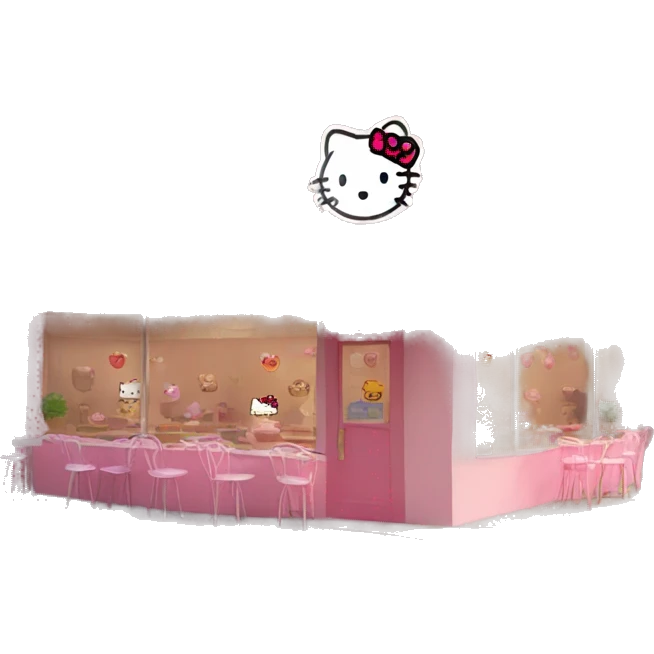 Hello kitty cafe emoji