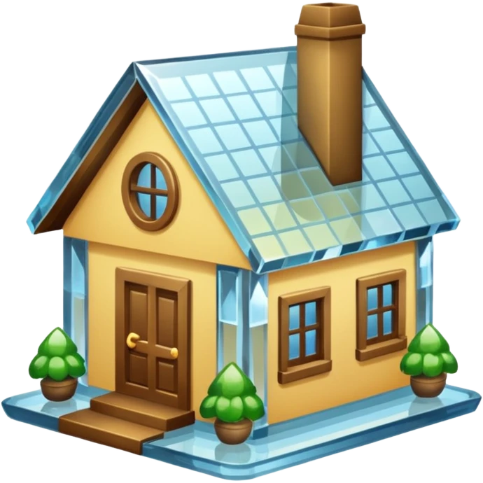 house made of cyrstal emoji