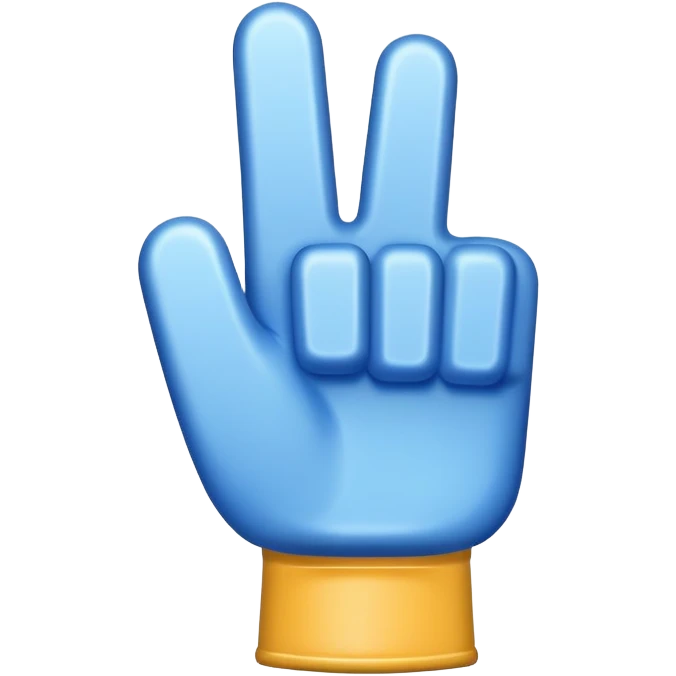 blue foam finger emoji