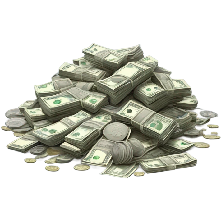 The pile of money is real emoji