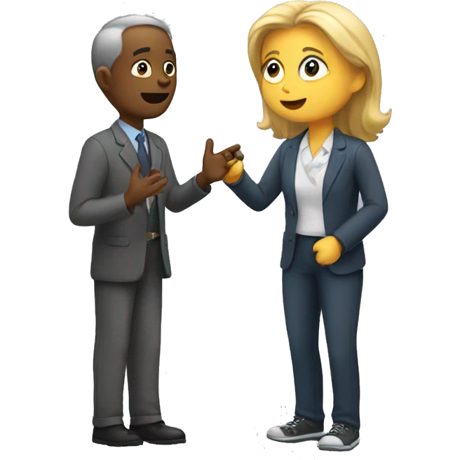 teacher talking to teacher emoji