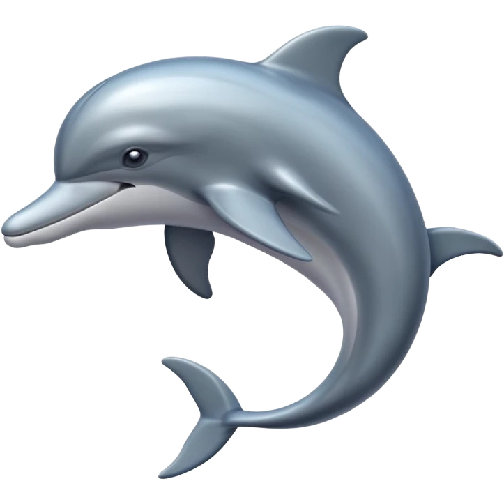 High resolution dolphin emoji