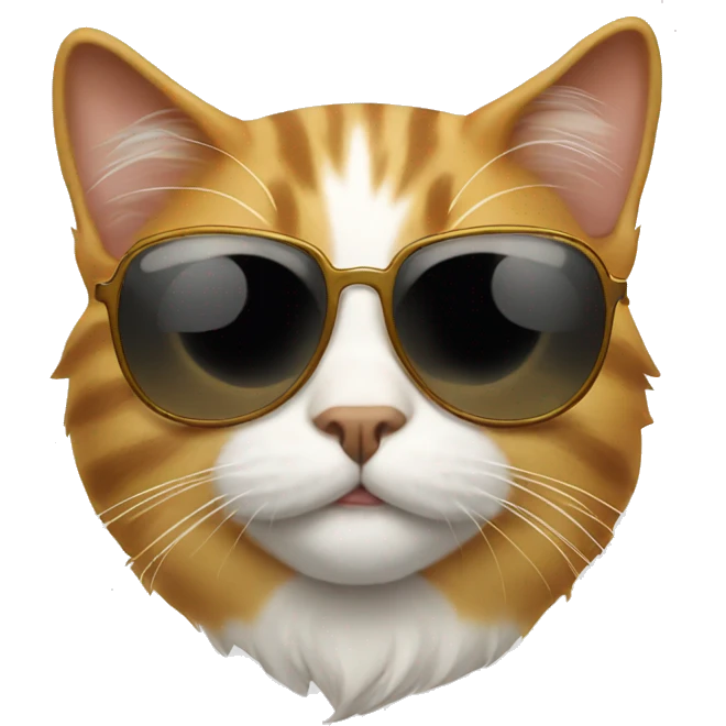Cat with sunglasses emoji