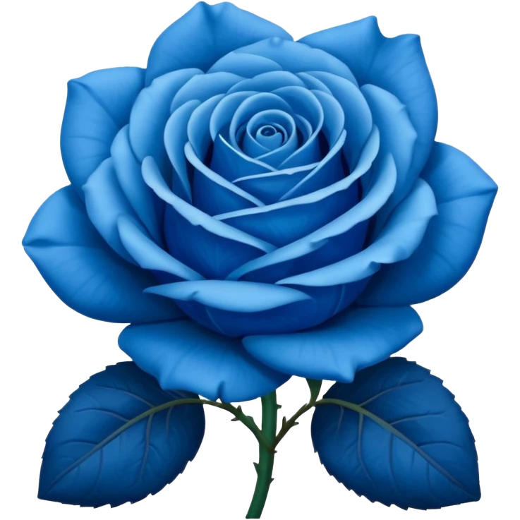 Blue rose emoji