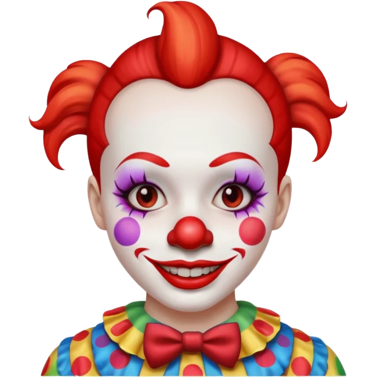 clown before make up emoji