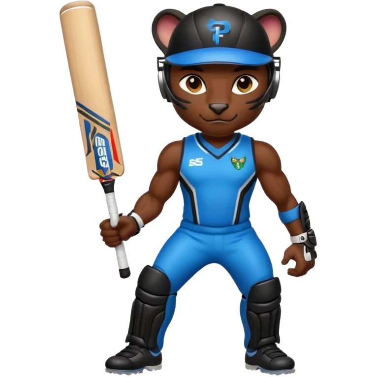  Panther in cricket emoji