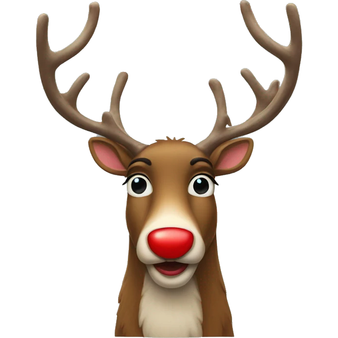 Red Nosed Reindeer emoji