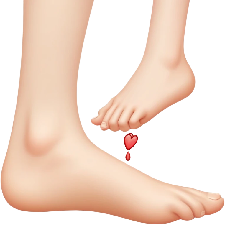 Kissing ankles emoji