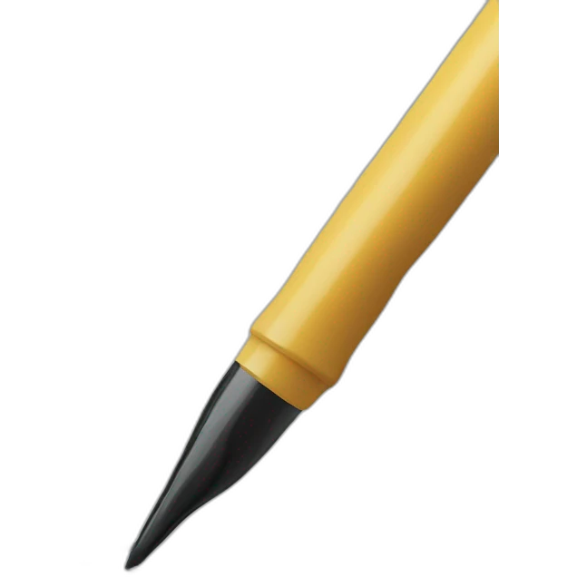 human writing with a brush tip pen emoji