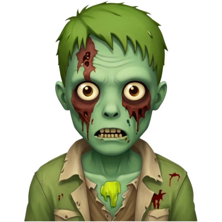 Um zombie cria  emoji